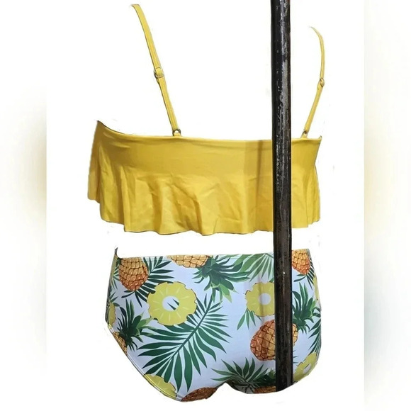 Shein, Size 3xl (18), High Waisted Pineapple Bikini Swim Bottom - Picture 9 of 16